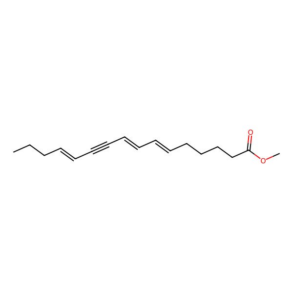 2D Structure of Methyl hexadeca-6,8,12-trien-10-ynoate