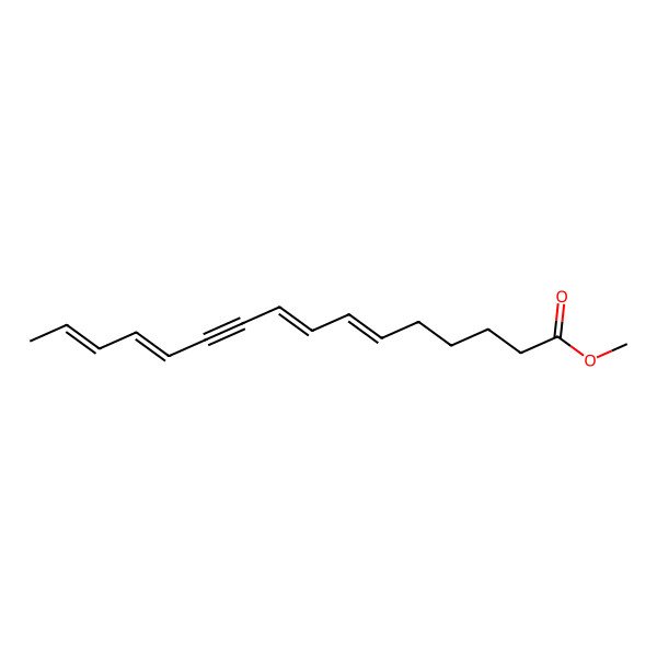 2D Structure of Methyl hexadeca-6,8,12,14-tetraen-10-ynoate
