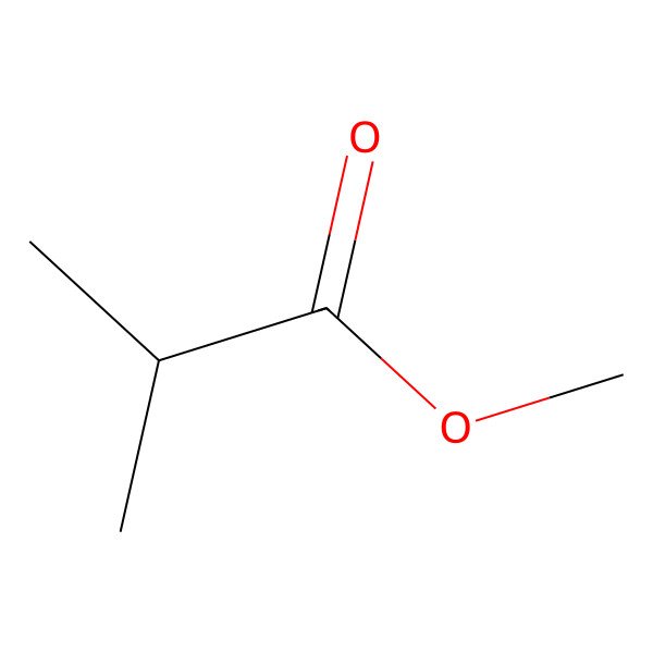 2D Structure of Methyl isobutyrate