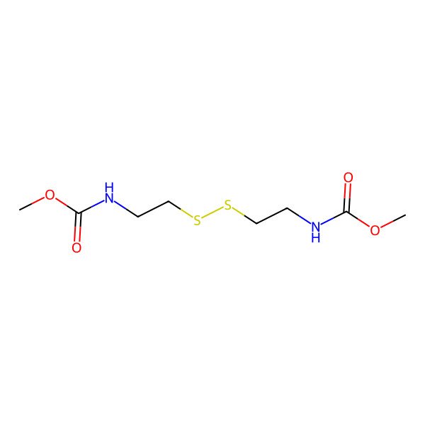 2D Structure of methyl N-[2-[2-(methoxycarbonylamino)ethyldisulfanyl]ethyl]carbamate