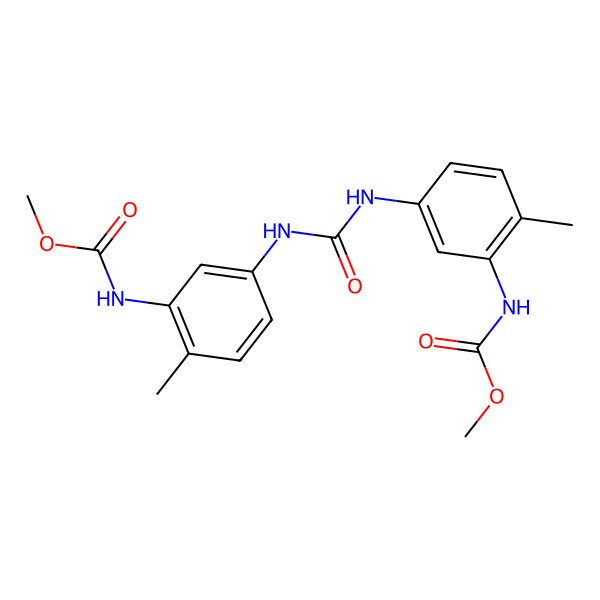 2D Structure of methyl N-[5-[[3-(methoxycarbonylamino)-4-methylphenyl]carbamoylamino]-2-methylphenyl]carbamate