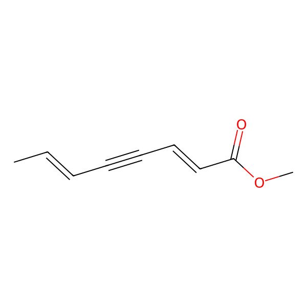 2D Structure of Methyl octa-2,6-dien-4-ynoate