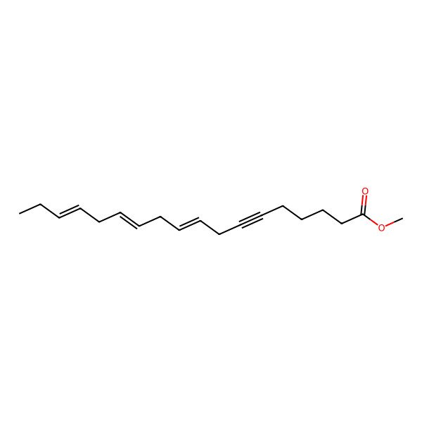 2D Structure of Methyl octadeca-9,12,15-trien-6-ynoate 2D Structure of Methyl octadeca-9,12,15-trien-6-ynoate