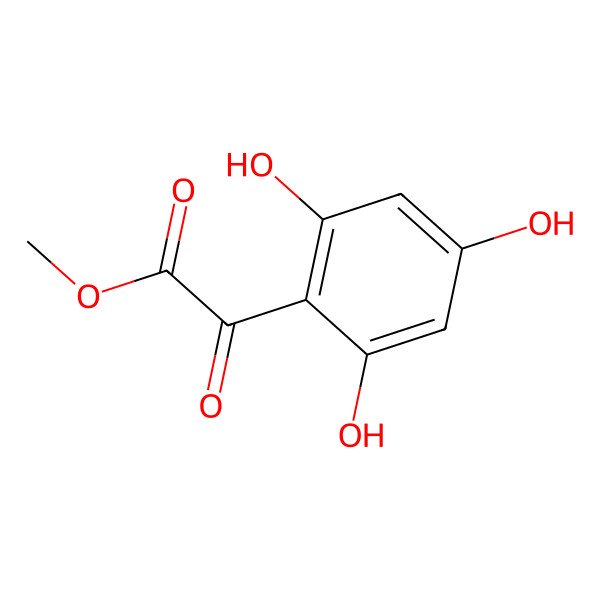 2D Structure of Methyl oxo(2,4,6-trihydroxyphenyl)acetate