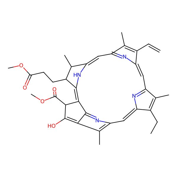 2D Structure of Methyl phaeophorbide