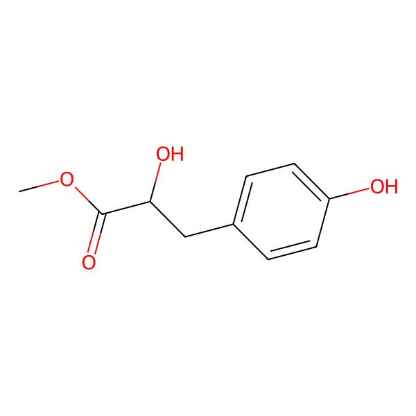 2D Structure of Methyl (R)-2-hydroxy-3-(4-hydroxyphenyl)propionate