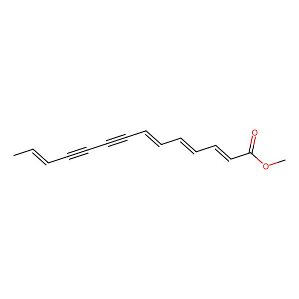 2D Structure of Methyl tetradeca-2,4,6,12-tetraen-8,10-diynoate