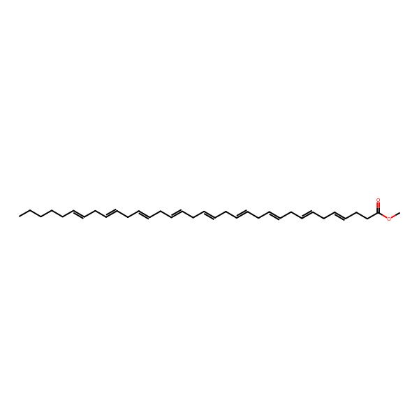 2D Structure of Methyl tetratriaconta-4,7,10,13,16,19,22,25,28-nonaenoate