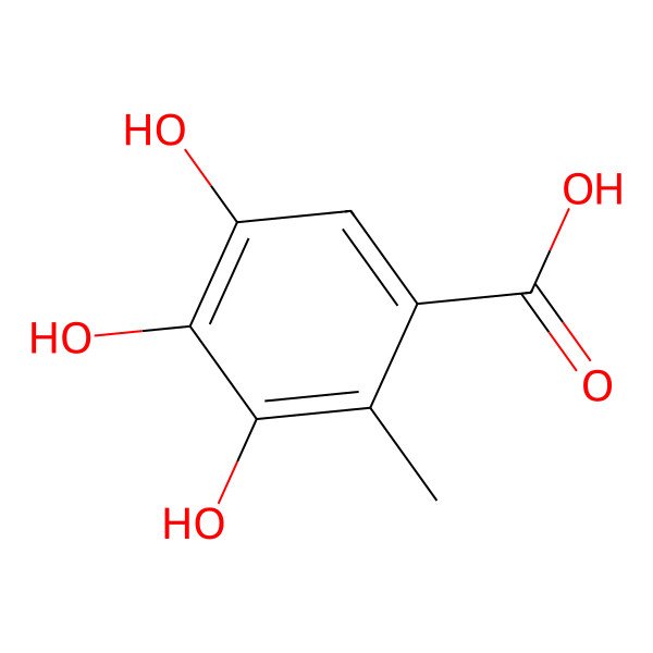 2D Structure of Methylgallic acid