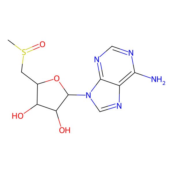 2D Structure of 5'-Deoxy-5'-(methylsulfinyl)adenosine