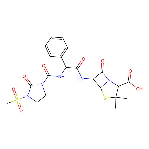 2D Structure of Mezlocillin