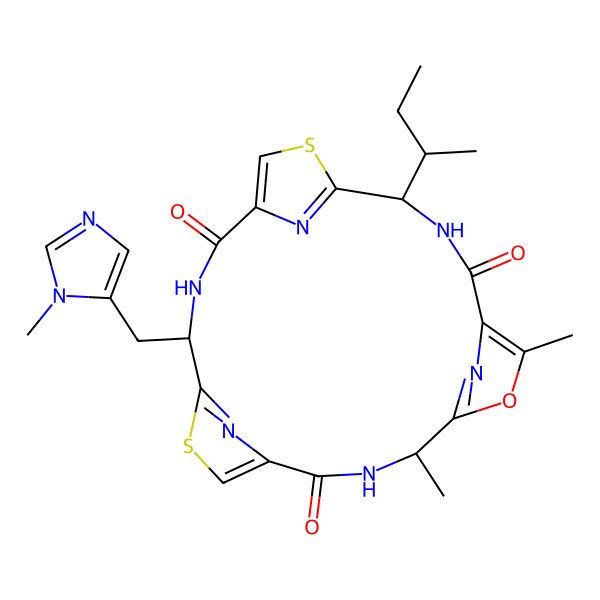 2D Structure of Microcyclamide A