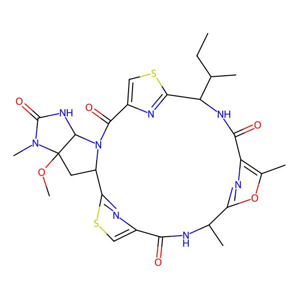 2D Structure of microcyclamide GL628