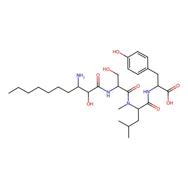 2D Structure of Microginin 580