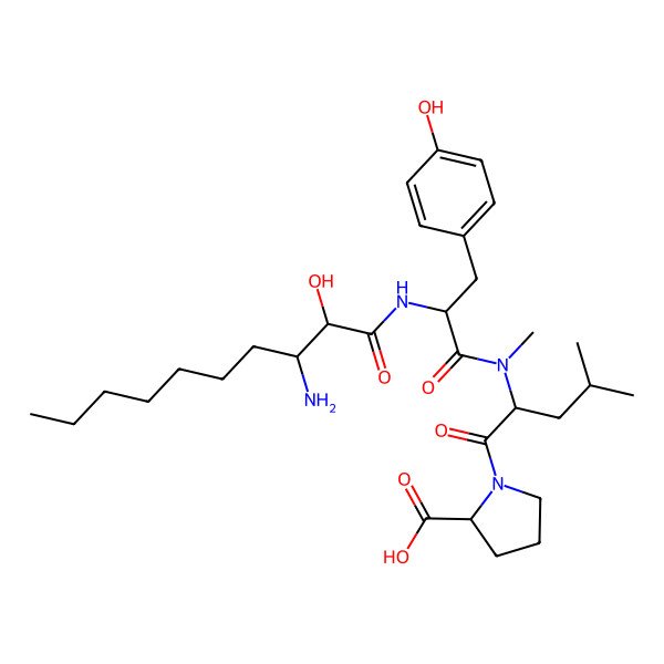 2D Structure of Microginin 590B