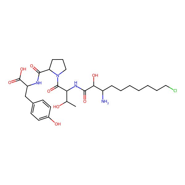 2D Structure of Microginin 598