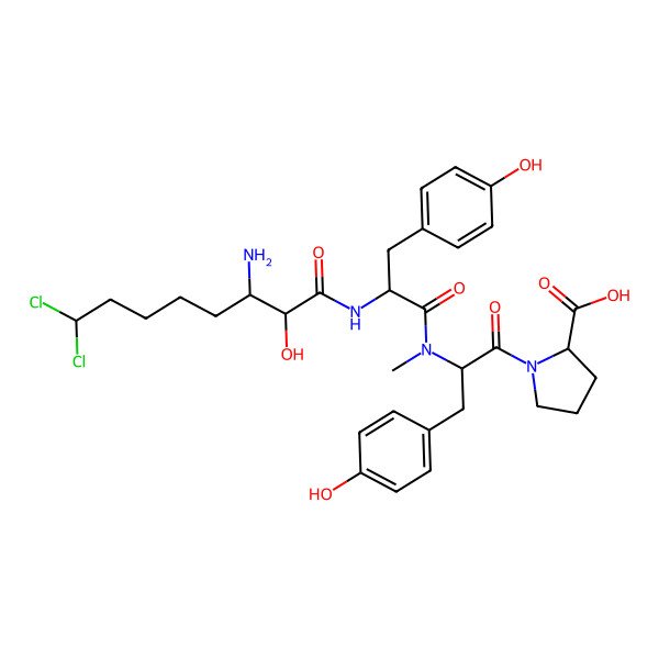 2D Structure of Microginin 680