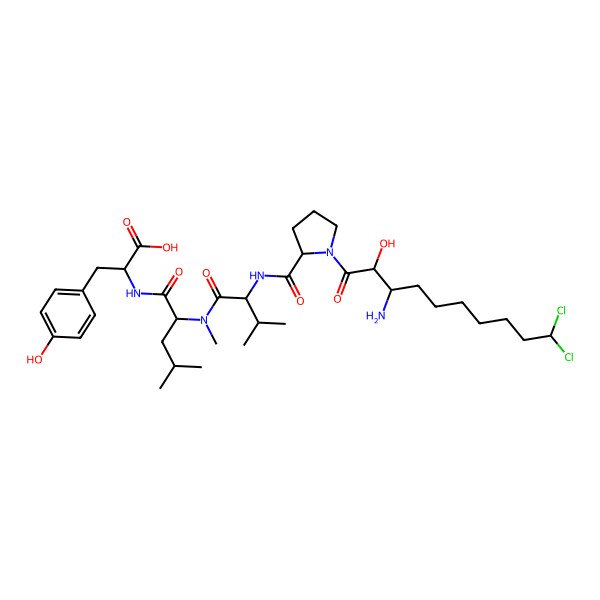 2D Structure of Microginin 757B