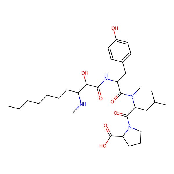 2D Structure of Microginin KR604