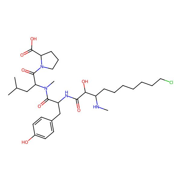 2D Structure of Microginin KR638