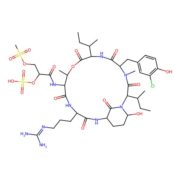 2D Structure of Micropeptin 478-B