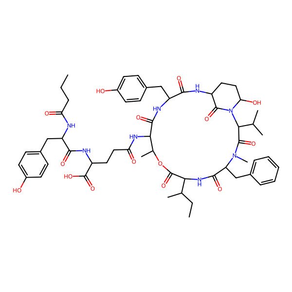 2D Structure of micropeptin 88-C