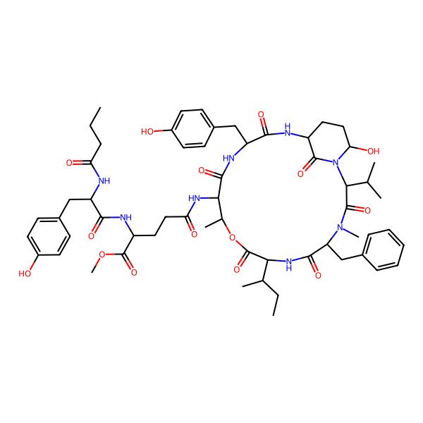 2D Structure of Micropeptin 88 F
