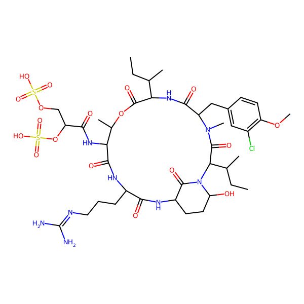 2D Structure of Micropeptin HU1069