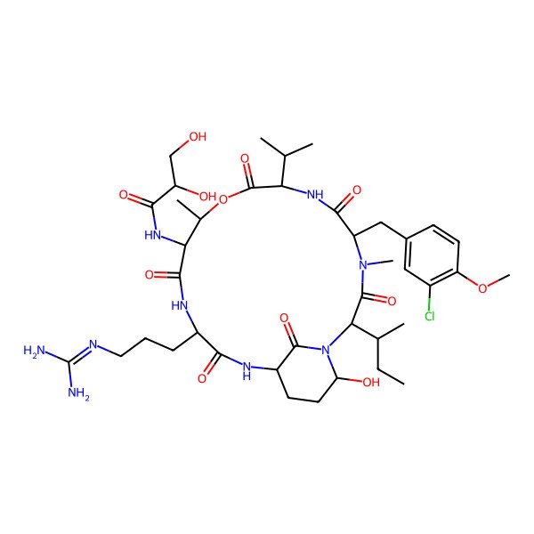 2D Structure of Micropeptin HU895A