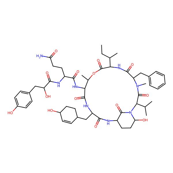 2D Structure of Micropeptin KB1046