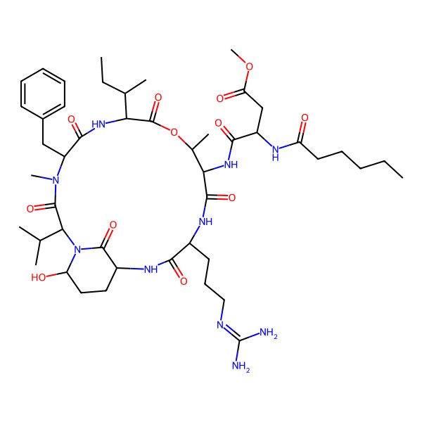 2D Structure of Micropeptin KB970A