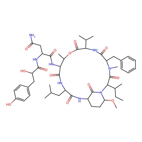 2D Structure of Micropeptin KB992