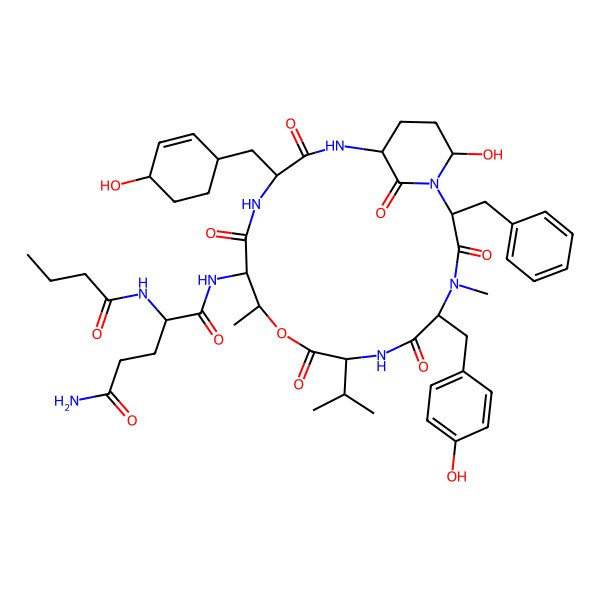 2D Structure of Micropeptin KR 1002