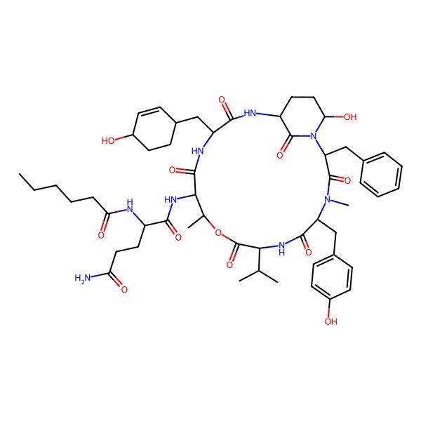2D Structure of Micropeptin KR1030
