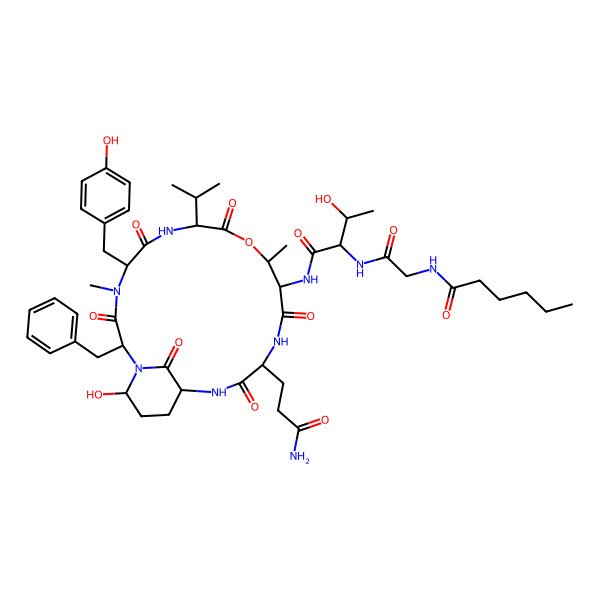 2D Structure of Micropeptin LH1021