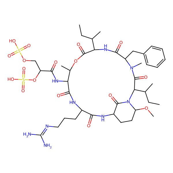 2D Structure of Micropeptin MZ1019