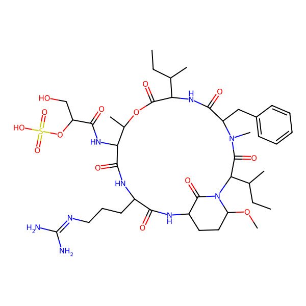 2D Structure of Micropeptin MZ939B