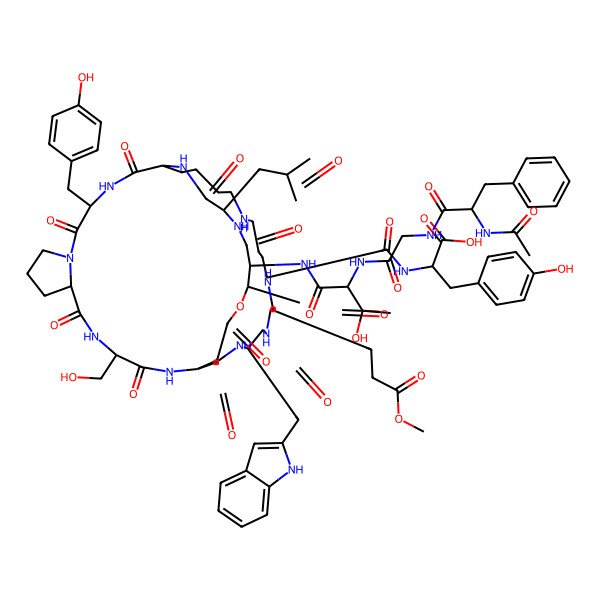 2D Structure of Microviridin C