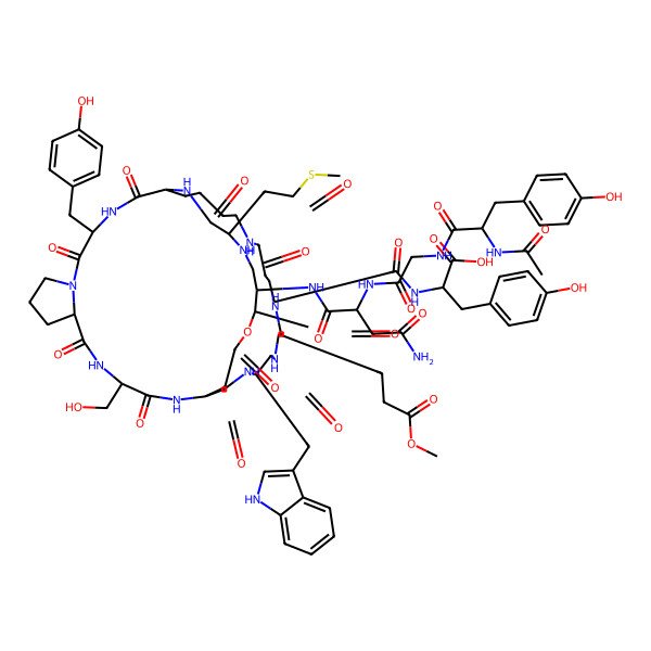 2D Structure of Microviridin D