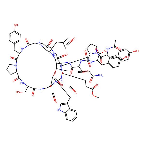 2D Structure of Microviridin H