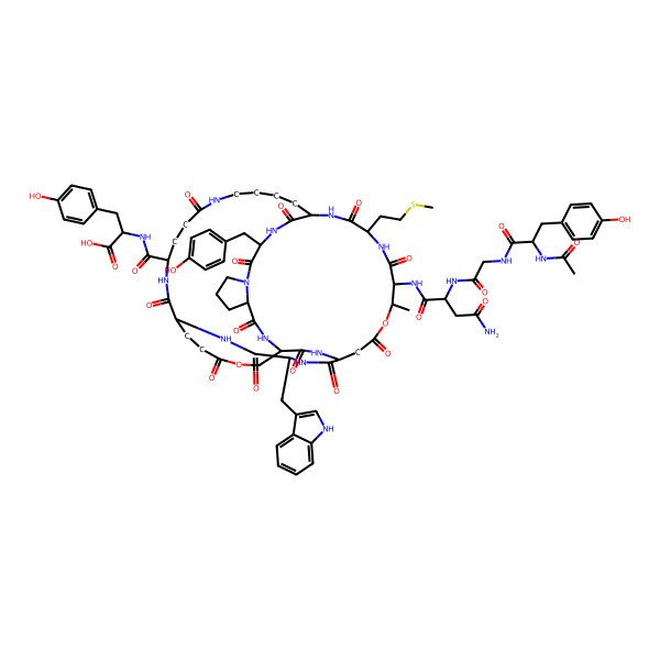 2D Structure of Microviridin K