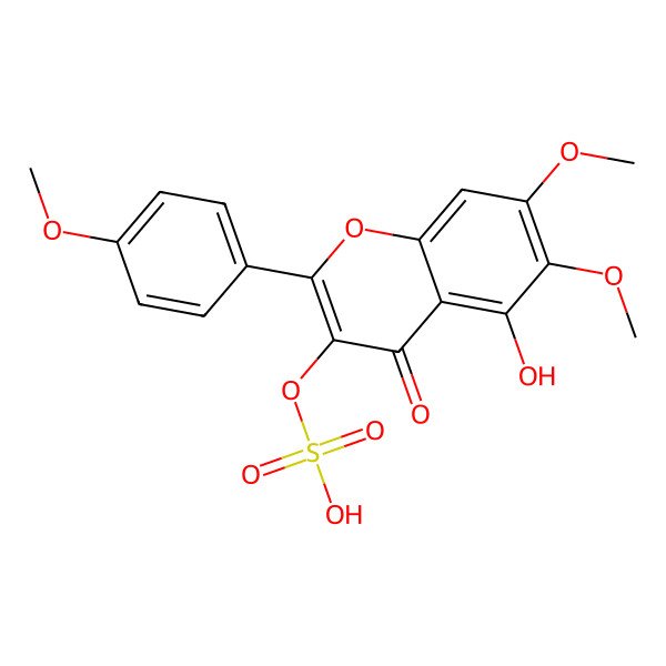 2D Structure of Mikanin 3-O-sulfate