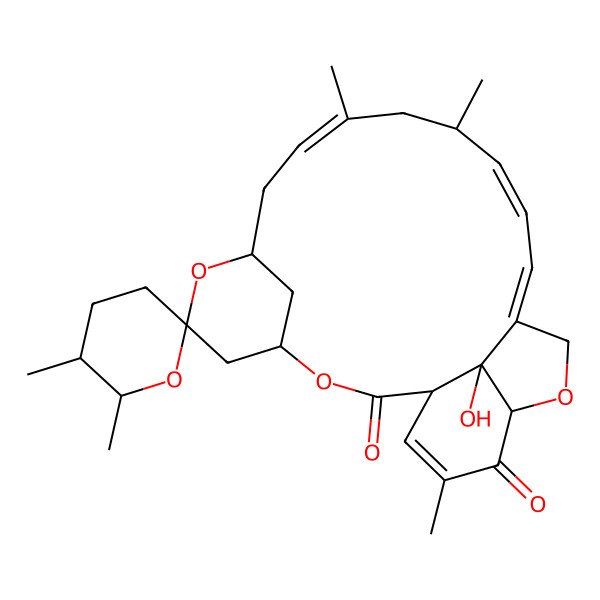 2D Structure of Milbemycin B, 5-demethoxy-28-deoxy-6,28-epoxy-25-methyl-5-oxo-, (6S,25R)-