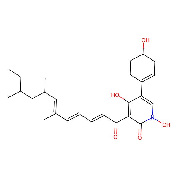 2D Structure of Militarinone E, (rel)-