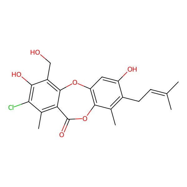 2D Structure of Mollicellin D