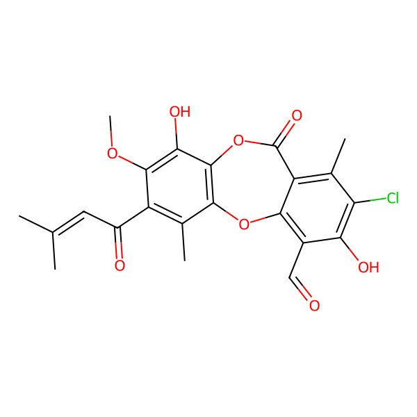 2D Structure of Mollicellin E