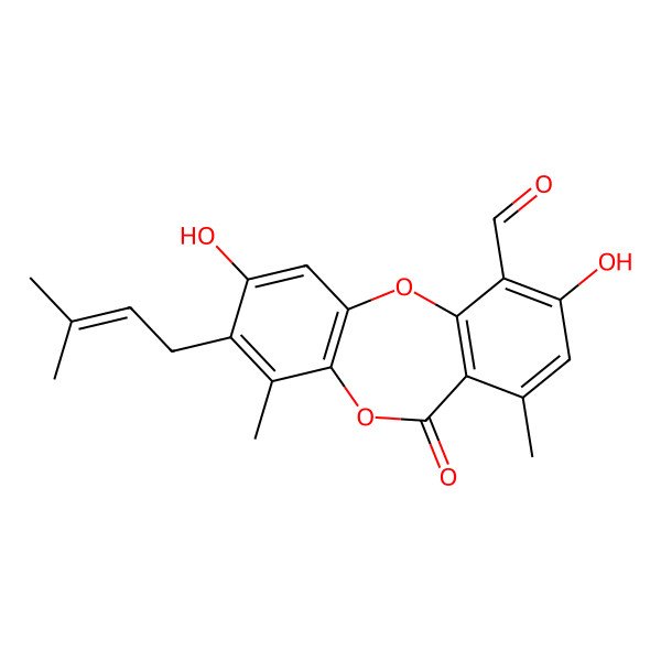 2D Structure of mollicellin H