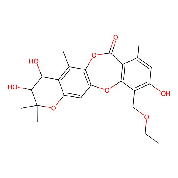 2D Structure of Mollicellin P