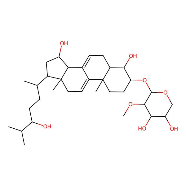 2D Structure of Moniloside B