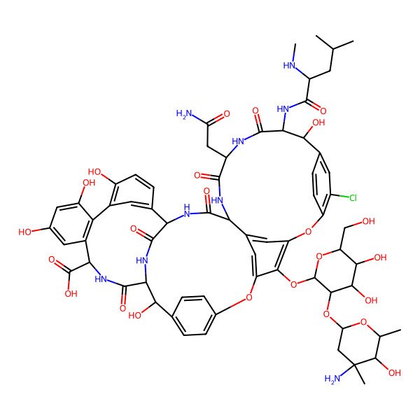 2D Structure of Monodechlorovancomycin 2
